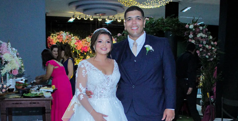 Espelho Mágico no casamento de Cássia e Júnior