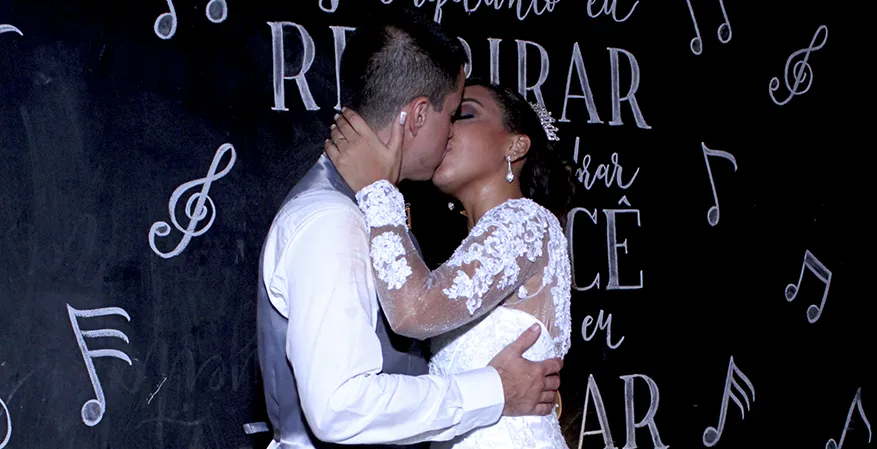 Espelho Mágico no Casamento de Ingrid e Roberto