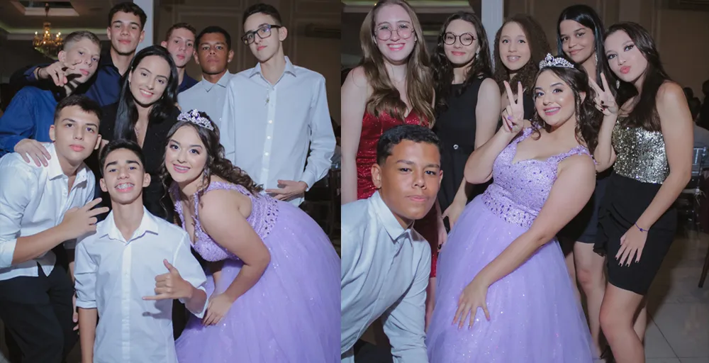 Espelho Mágico na festa de 15 anos da Ana Luiza