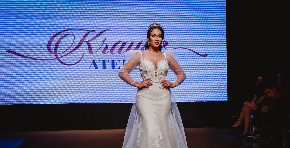Desfile da Krause Atelier no Noivas Reconecte-se