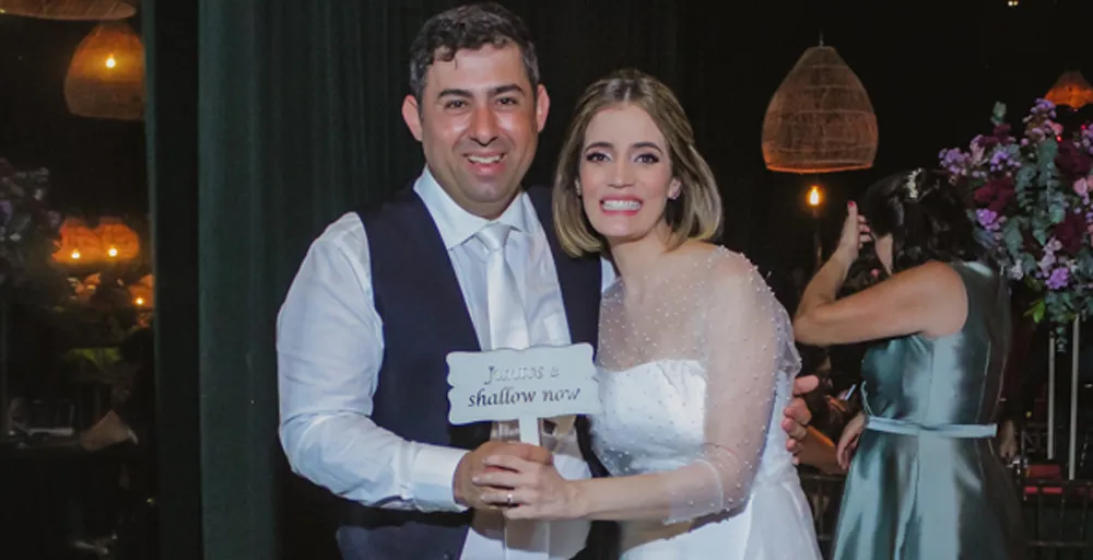 Espelho Mágico no Casamento de Manuela e Raphael