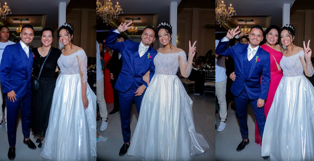 Espelho Mágico no casamento de Daniele e Gabriel