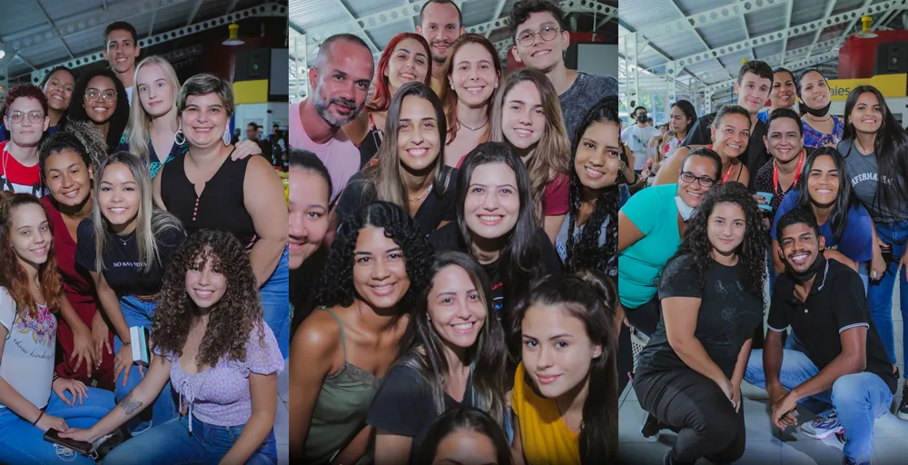 Espelho Mágico na recepção dos Calouros e Veteranos UNISALES