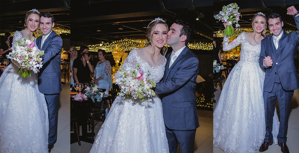 Espelho Mágico no Casamento de Ana Gabriela e André