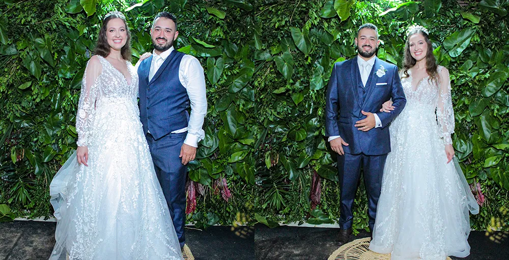 Espelho Mágico no casamento de Kamillye e Fagner