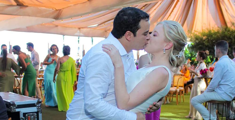 Espelho Mágico no casamento de Melaine e Caio Henrique