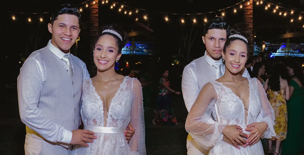 Espelho Mágico no Casamento de Lara e Lennon